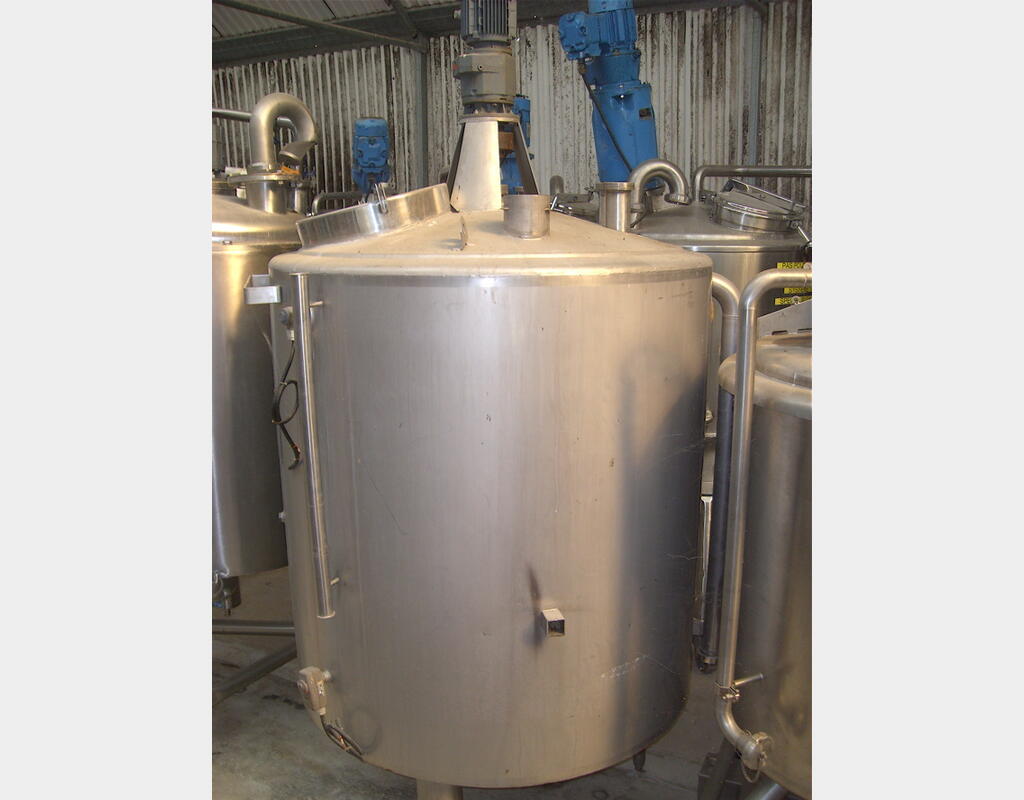 Cuve Inox 316L agit&eacute;e isol&eacute;e 1000 L cuve isol&eacute;e agit&eacute;e moteur atex