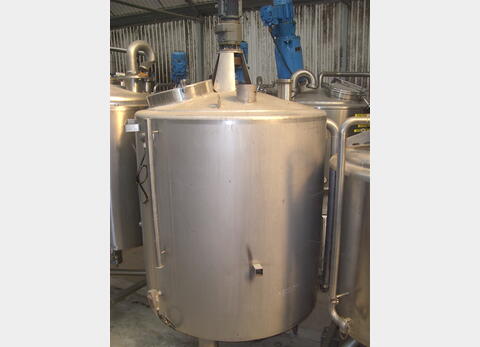 Cuve Inox 316L agit&eacute;e isol&eacute;e 1000 L cuve isol&eacute;e agit&eacute;e moteur atex
