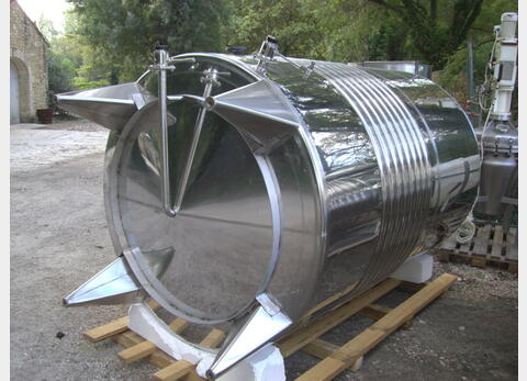 CUVE INOX 304 DE STOCKAGE 60 HLS - FOND CONIQUE