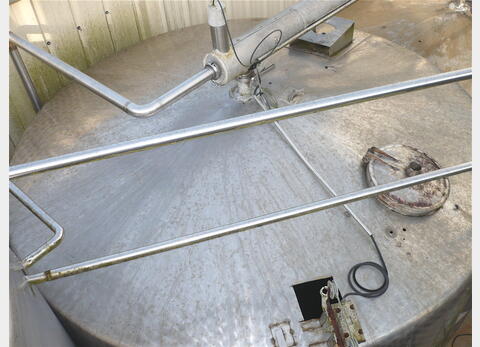 cuve de stockage INOX 304 de 25 m3 - cylindrique verticale sur pieds