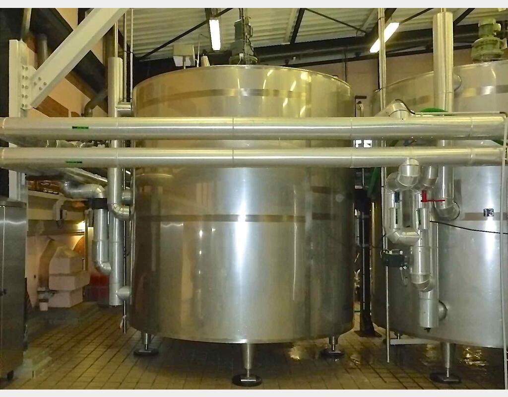 Cuve inox de mélange isolée - Avec circulation forcée