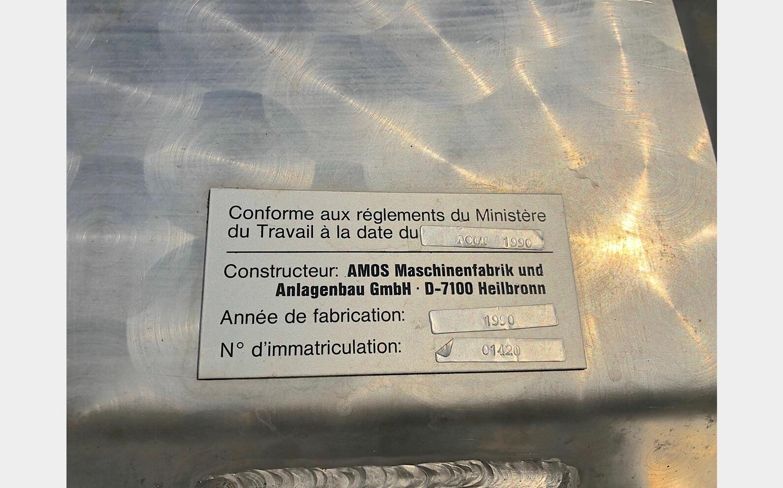 Cuve inox 80 hls de vinification marque : AMOS