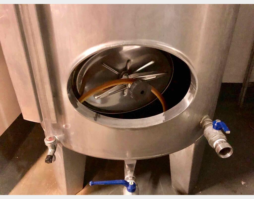 Cuve inox de stockage - fermée capacité 12 HL