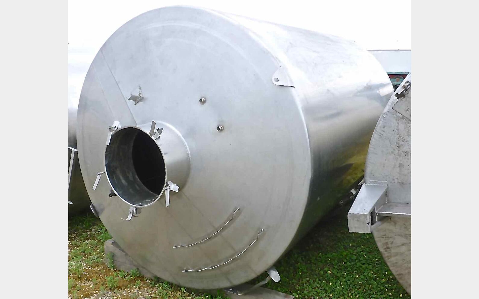 Cuve inox ferm&eacute;e sur pieds