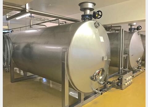 Cuve inox 316L horizontale - Volume : 150 hls (15000 litres)