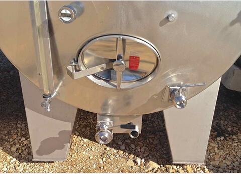 Cuve vinification INOX 304/316 avec circuit de refroidissement