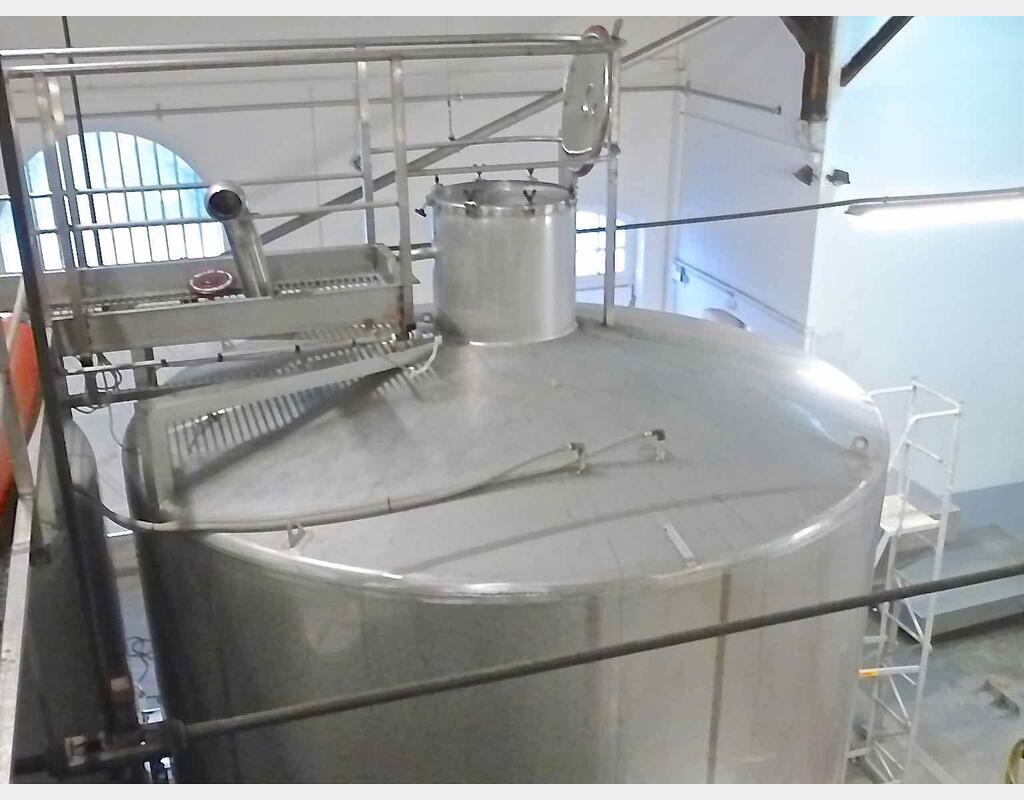 Cuve de stockage inox fond incliné - Marque : ETA