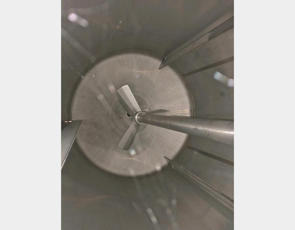 Cuve de mélange inox sur châssis - Capacité : 500 litres