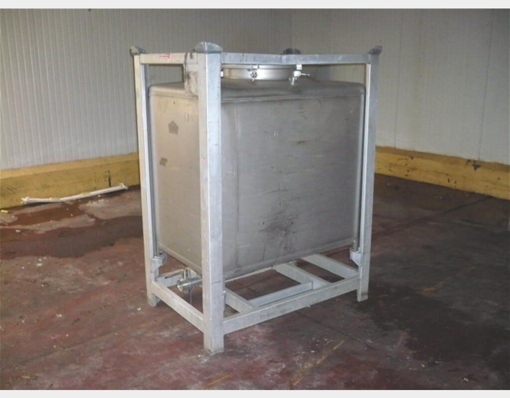 conteneur INOX 1000 litres - provenance alimentaire