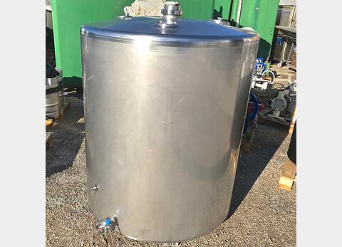 Cuve de stockage inox isolée - Volume : 1000 litres