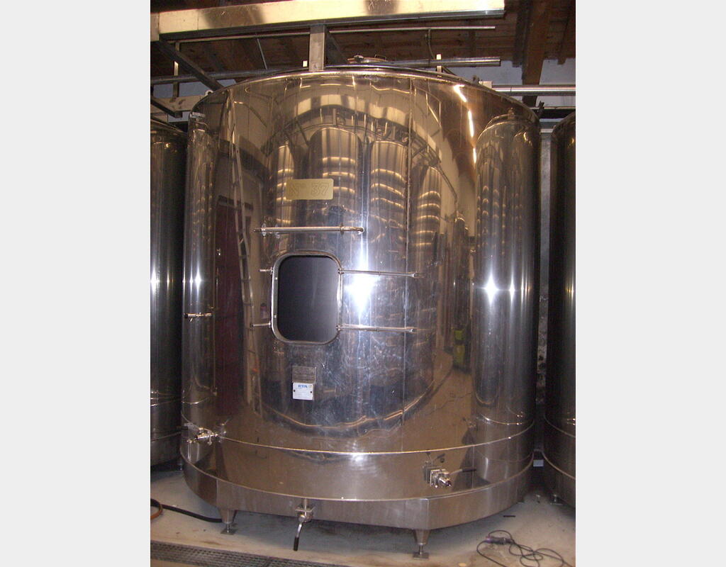 Cuve inox 304 de vinification 187.5hls - Marque : ETA, année 1986