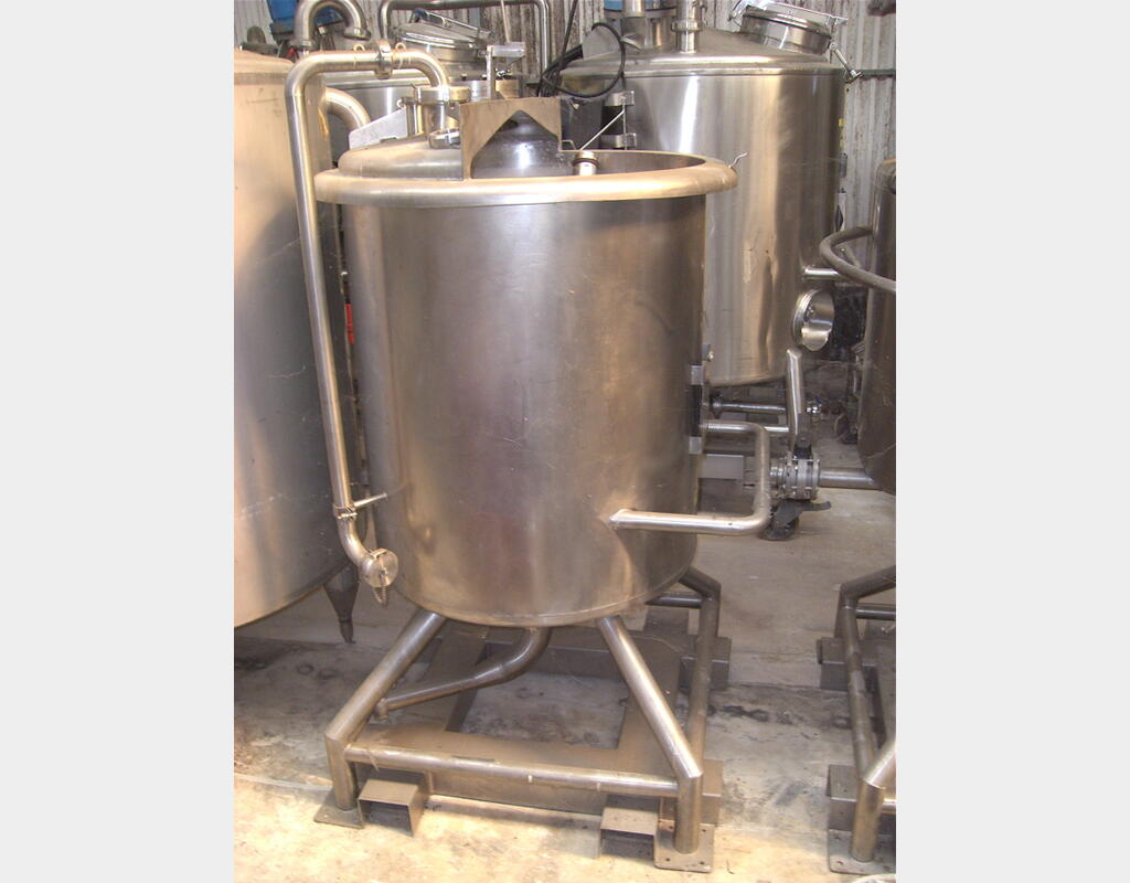 cuve inox 316L mobile de 400 litres