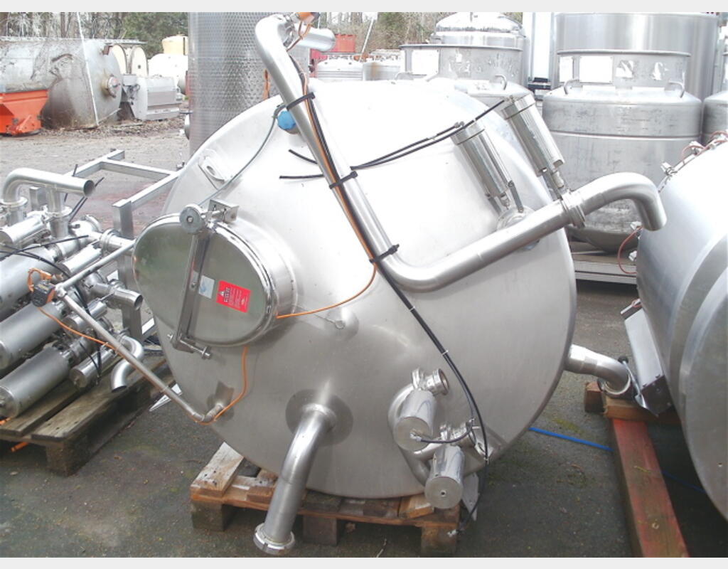 Cuve de stockage en INOX 304 - Volume : 1000 litres