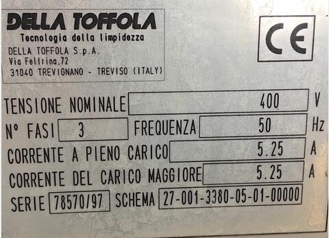 filtre presse DELLA TOFFOLA