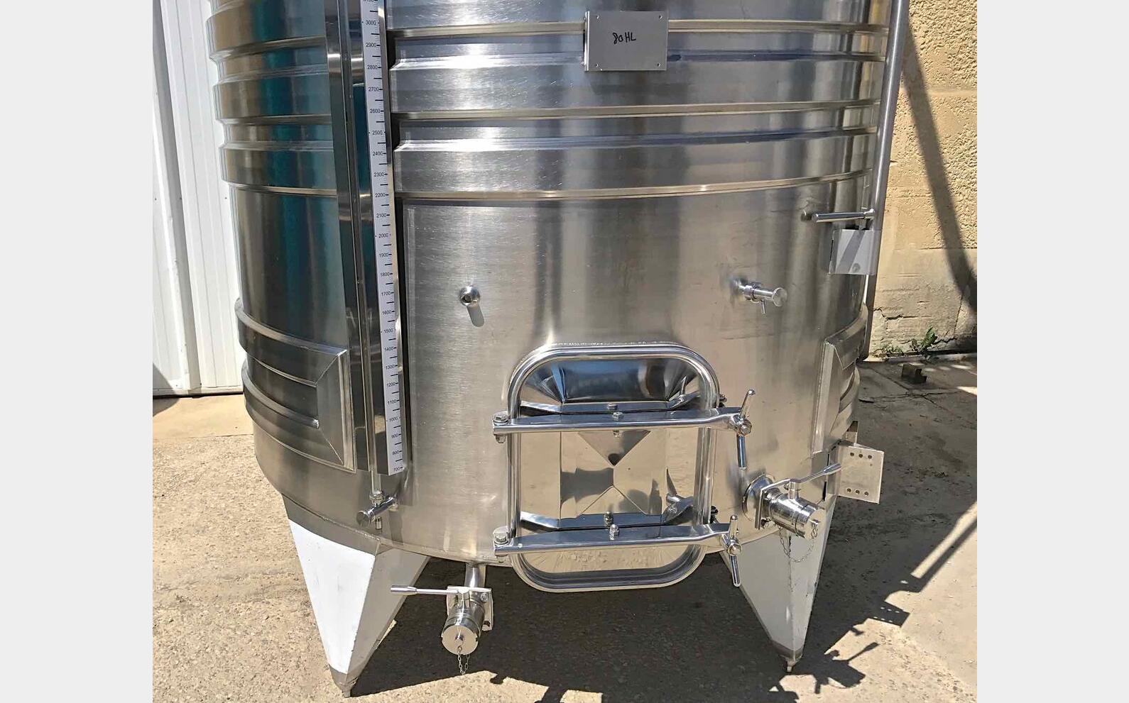 Cuve inox &agrave; chapeau flottant  80 hls MATERIEL NEUF