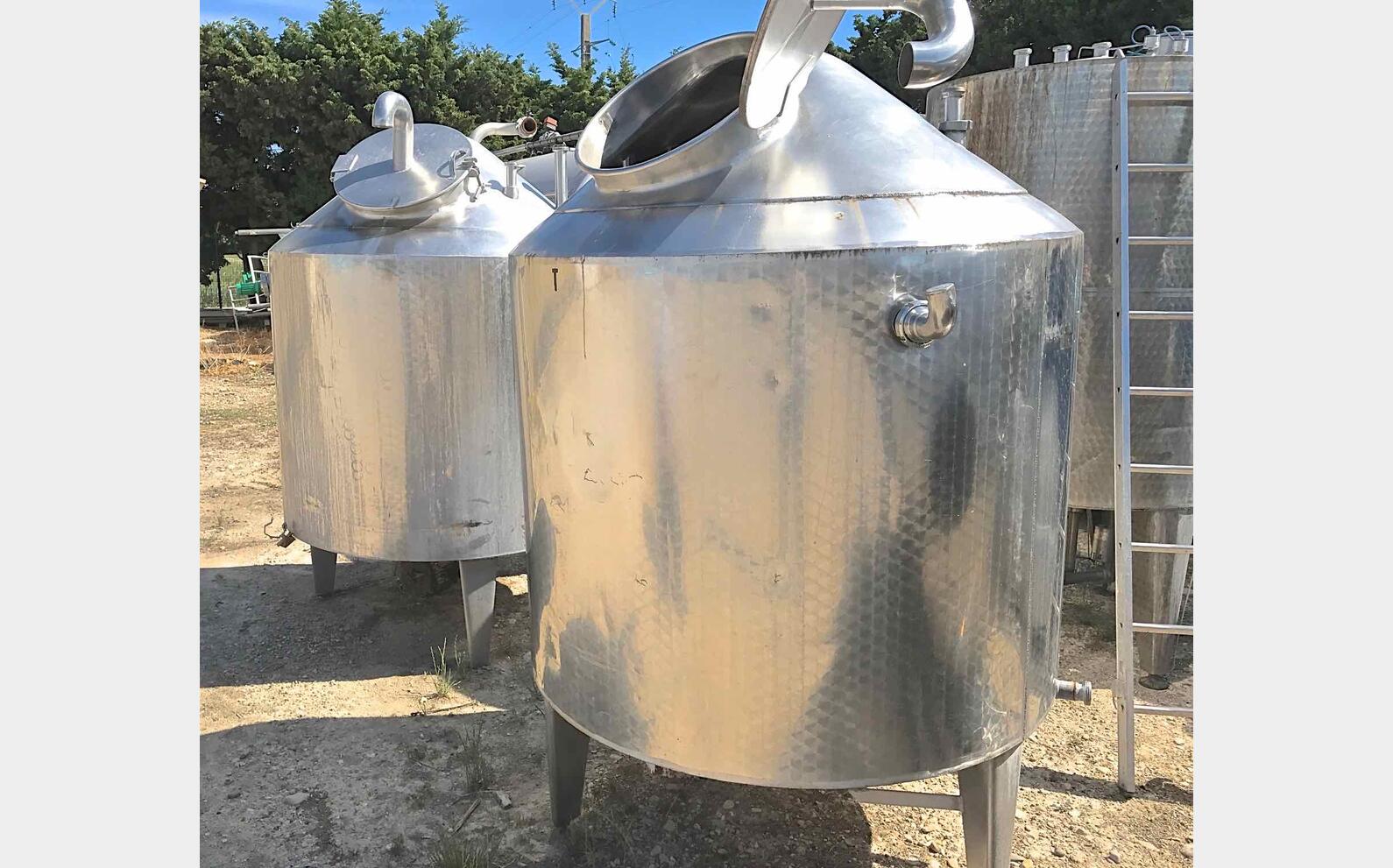 Cuve m&eacute;lange inox