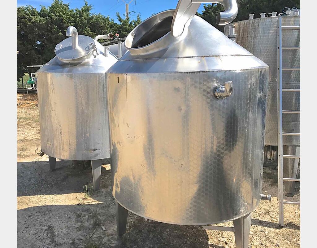 Cuve de mélange inox - Volume : 1500 litres