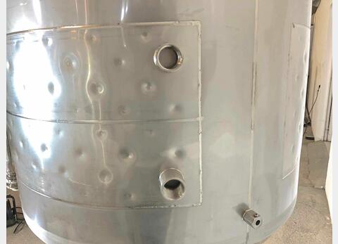 304 stainless steel vat - Closed on feet - Cylindro-conical