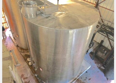 Cuve Inox 304 fond plat sur radier