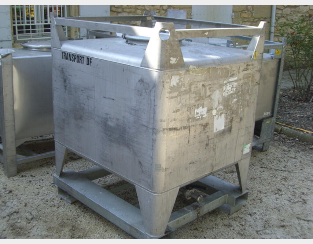 Conteneur INOX 304 de 970 litres