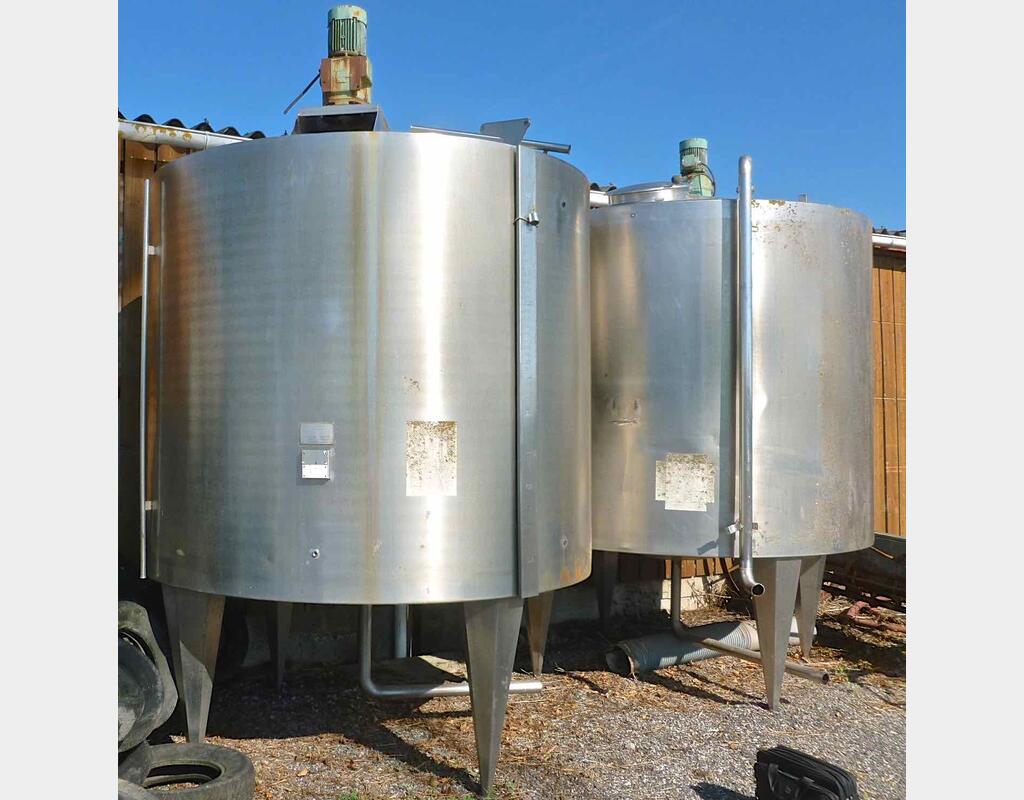 Cuve de mélange en inox - Volume : 5500 litres