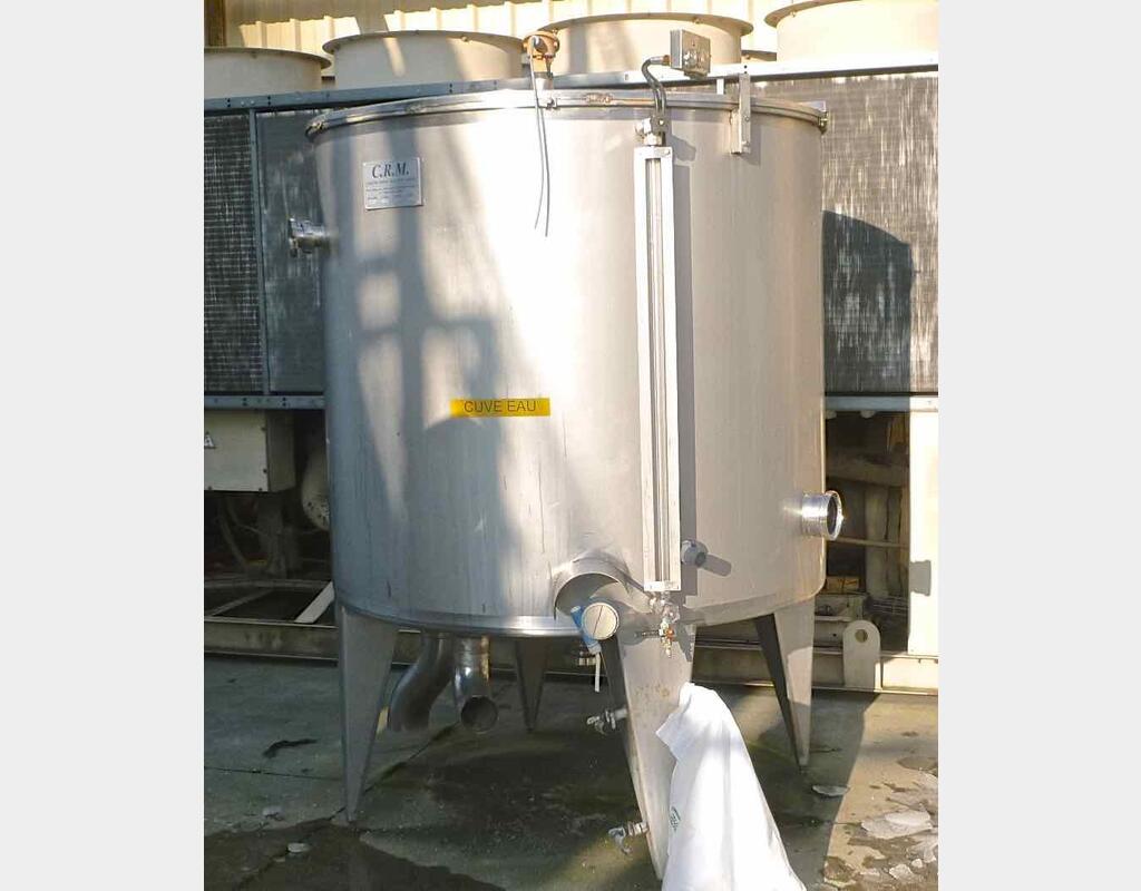 Cuve de stockage inox - Volume : 2000 litres