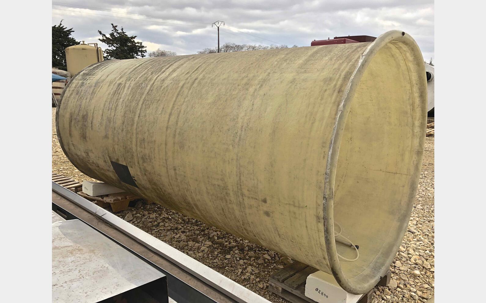Cuve fibre de verre - Chapeau flottant 80 HL (8000 litres)