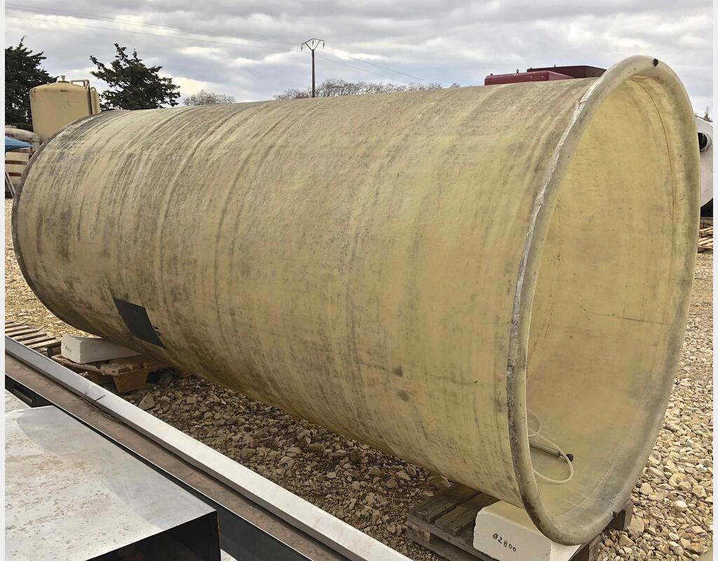 Cuve fibre de verre - Chapeau flottant 80 HL (8000 litres)