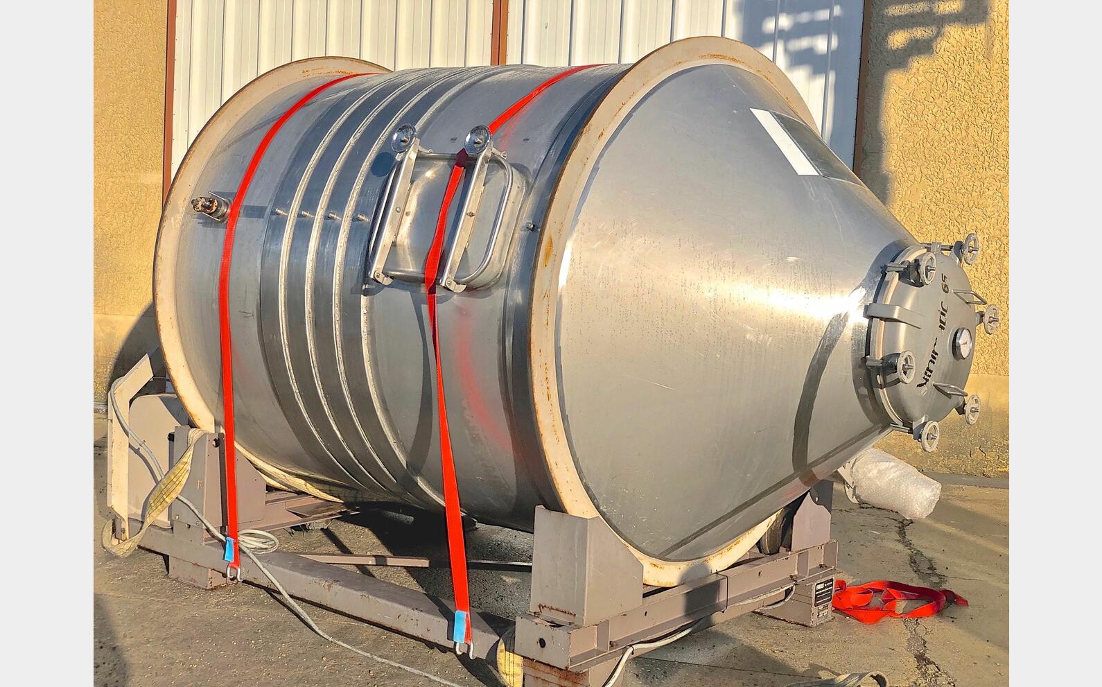 Cuve inox vinification 50 hls En inox 304 , de 6500 litres