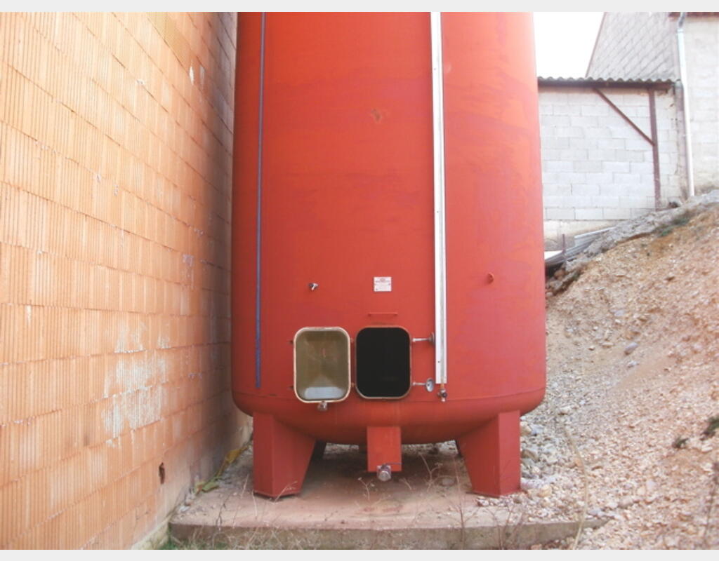 Cuve Acier Emaillé 400 Hls - Fonf Bombé sur Pieds