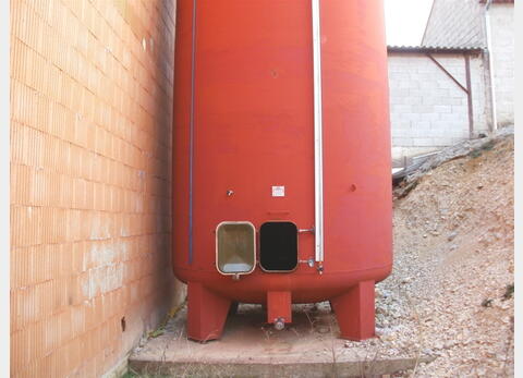 Cuve Acier Emaillé 400 Hls - Fonf Bombé sur Pieds