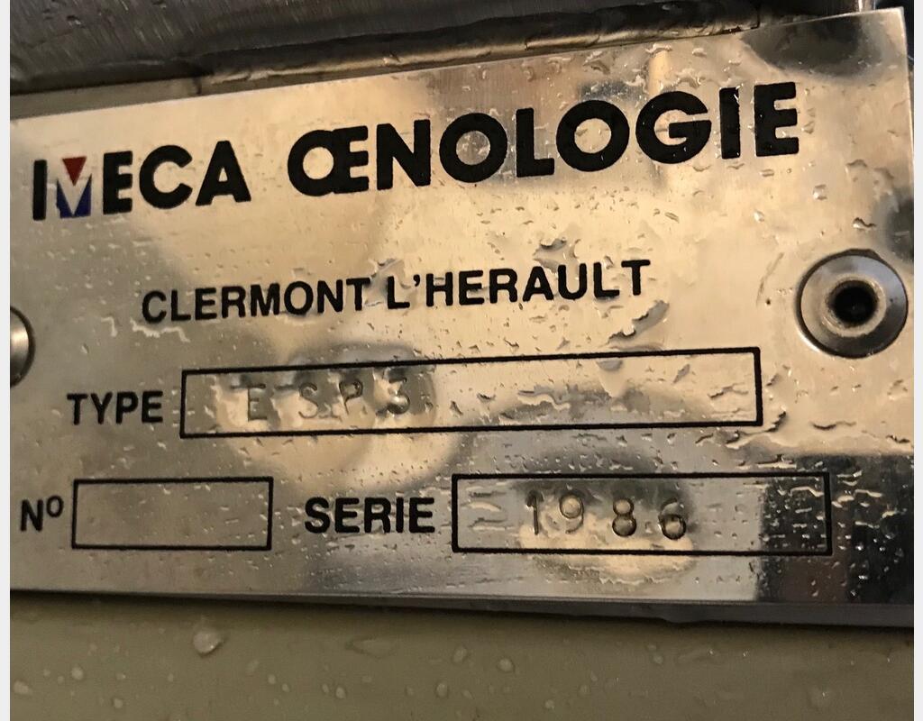 Filtre à terre  - Marque : IMECA OENOLOGIE