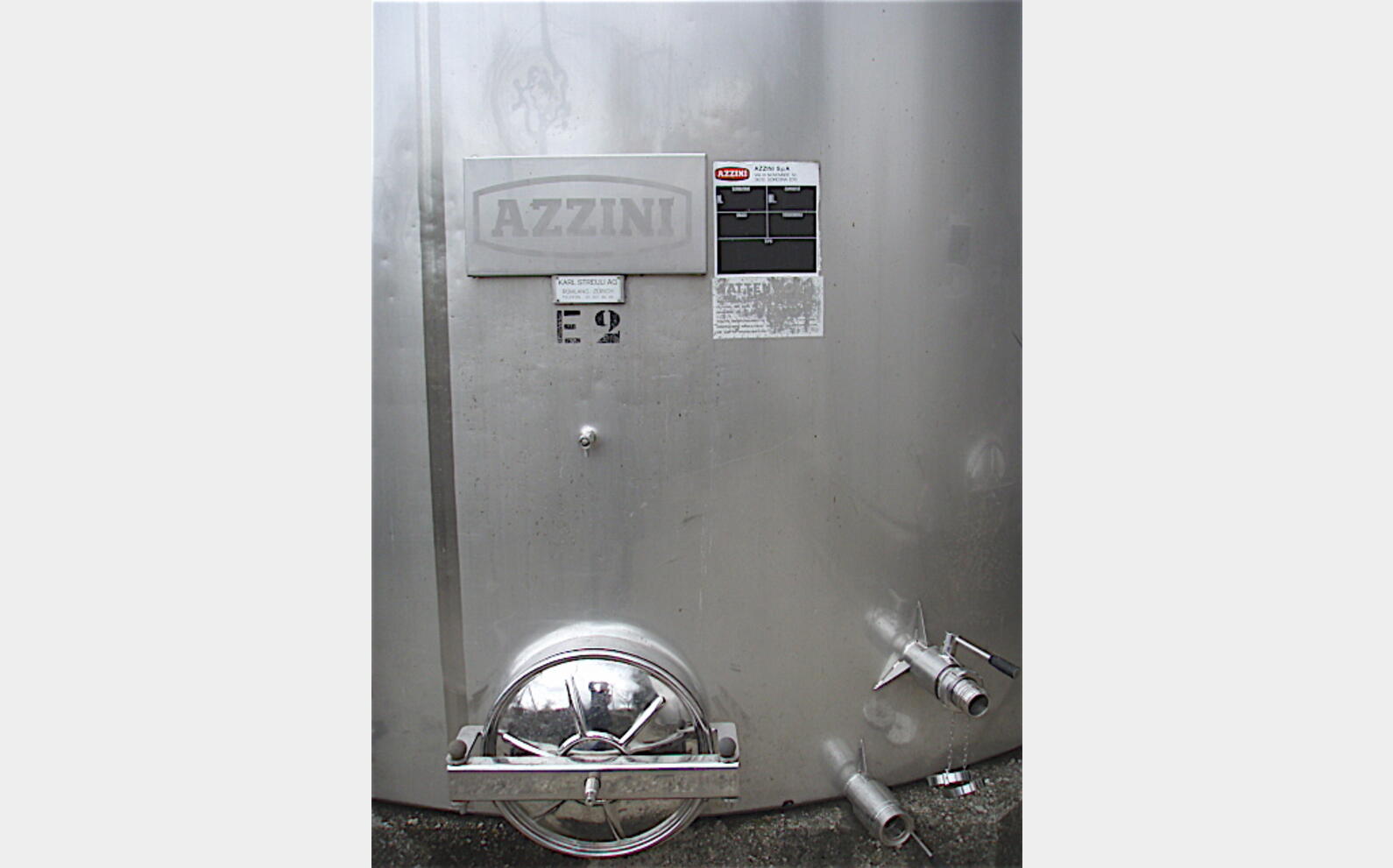 Cuve Inox316 de stockage, occasion Provenance Alimentaire