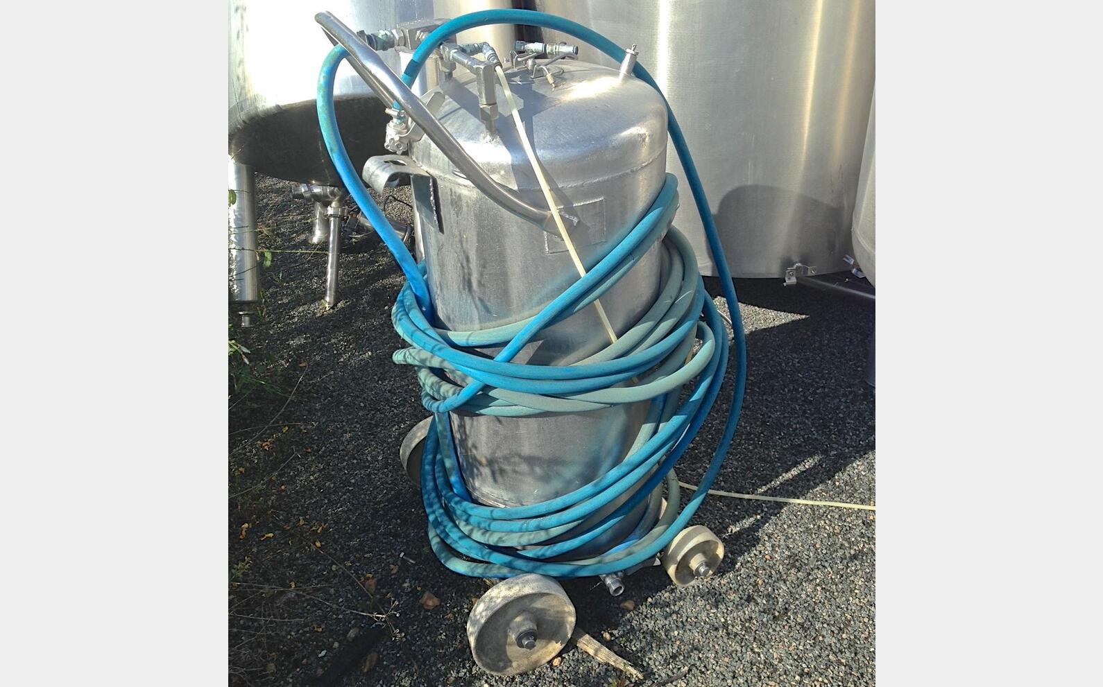 Cuve inox sur roulettes LSDH18