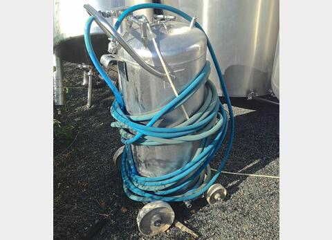 Cuve inox sur roulettes LSDH18
