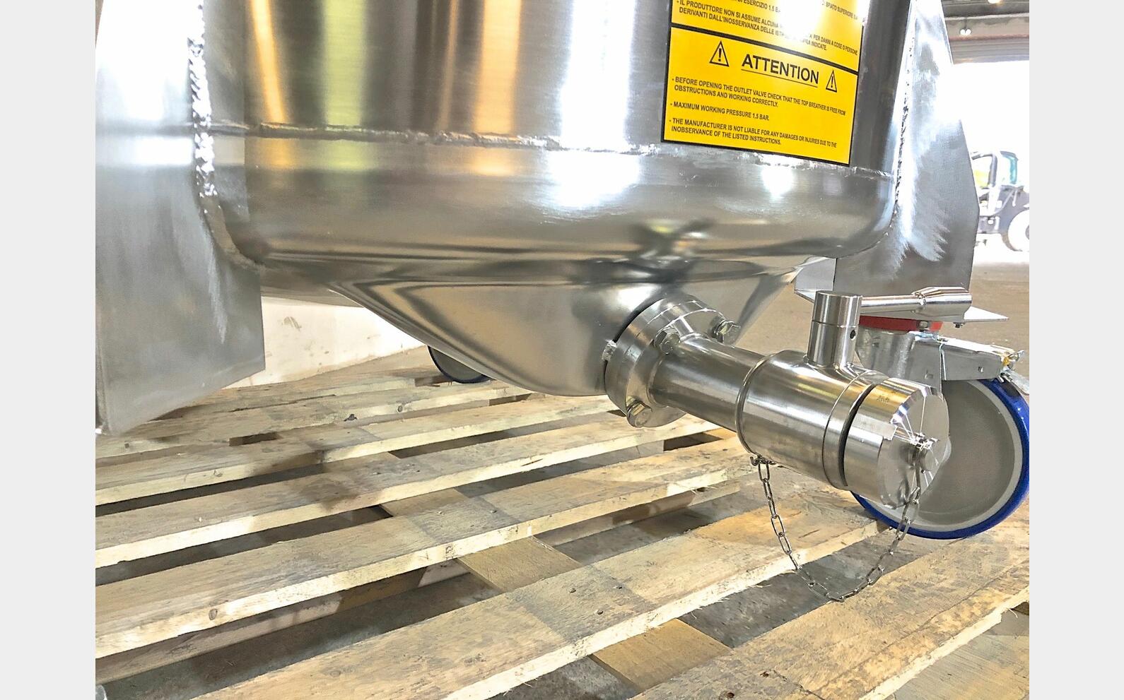 316 stainless steel tank - SCL750 7.3 HL (732 liters) ARSILAC