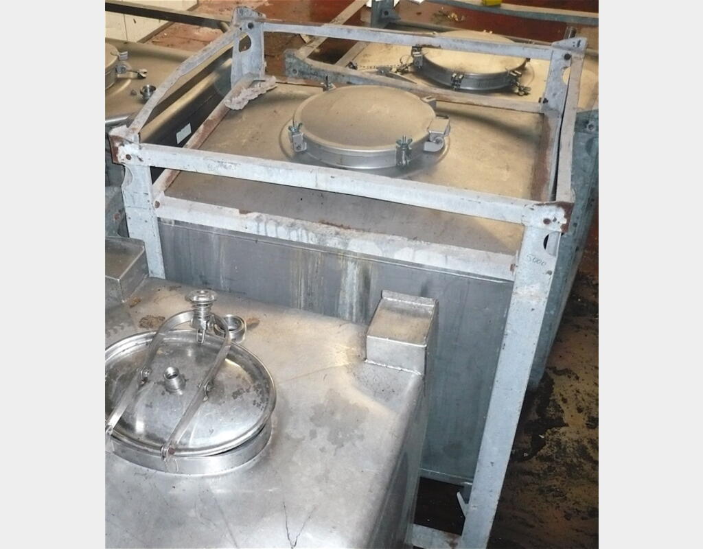 conteneur INOX 1000 litres - provenance alimentaire