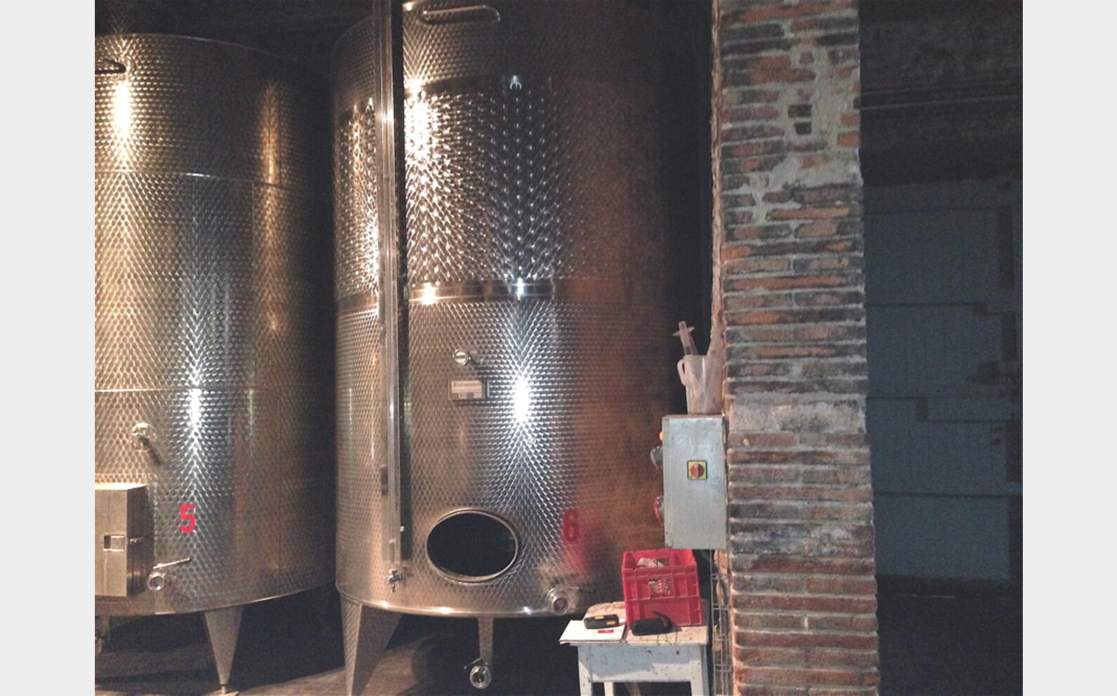 Cuve inox de stockage de 120 hls