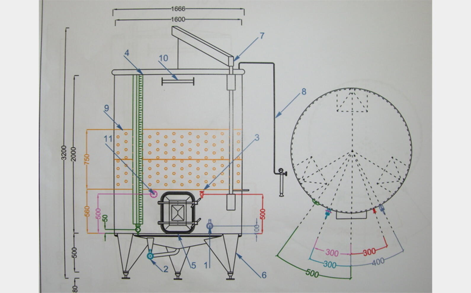 Cuve Inox 304 &agrave; chapeau flottant 40 hls MATERIEL NEUF