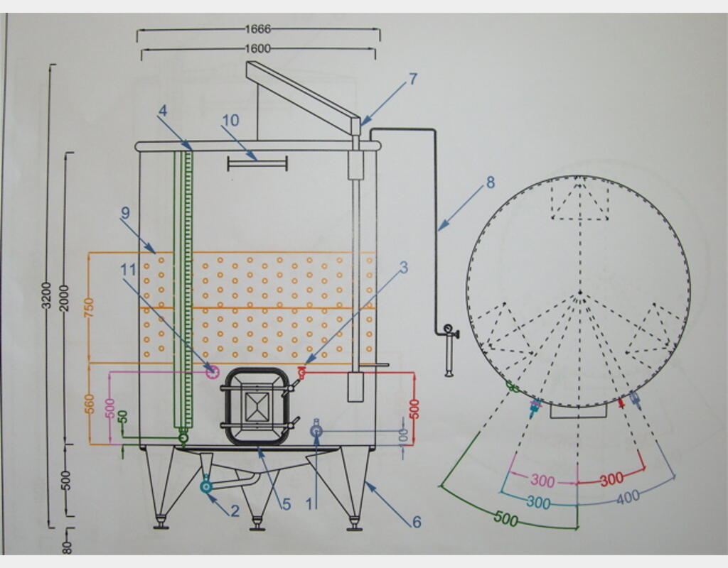 Cuve Inox 304 &agrave; chapeau flottant 40 hls MATERIEL NEUF