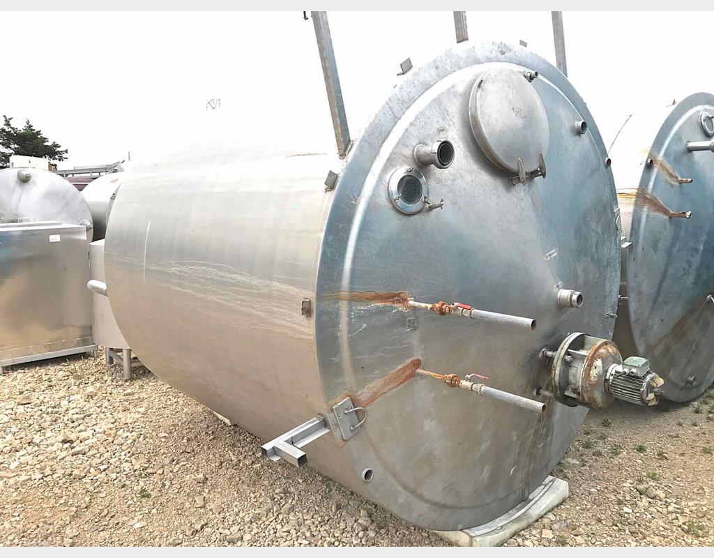 Cuve inox cylindrique verticale