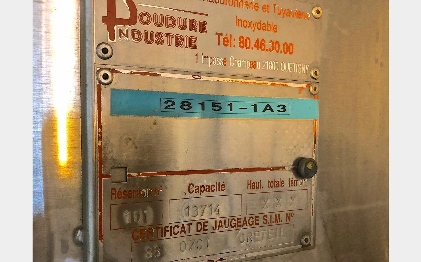 Cuve inox 316 Soudure Industrie N101 Soudure industrie