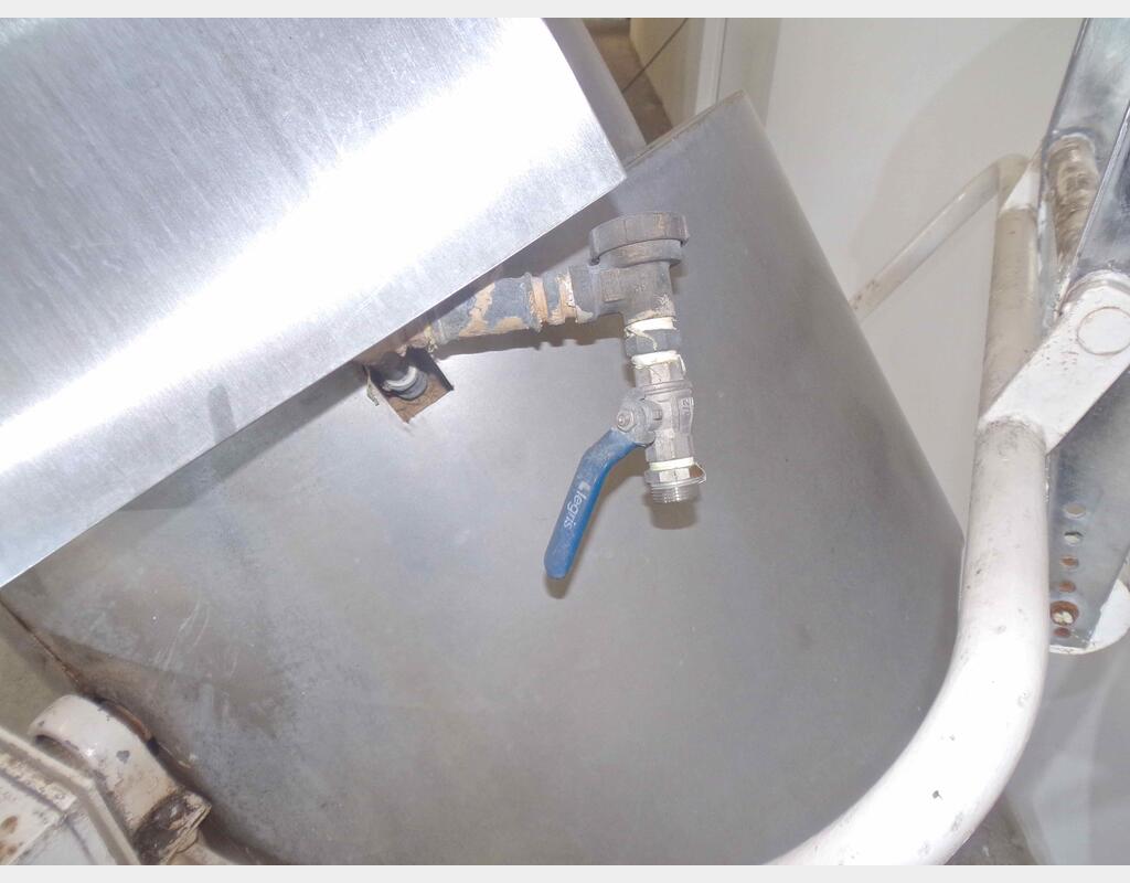 Fondoir inox double enveloppe isolé - Capacité : 160 litres