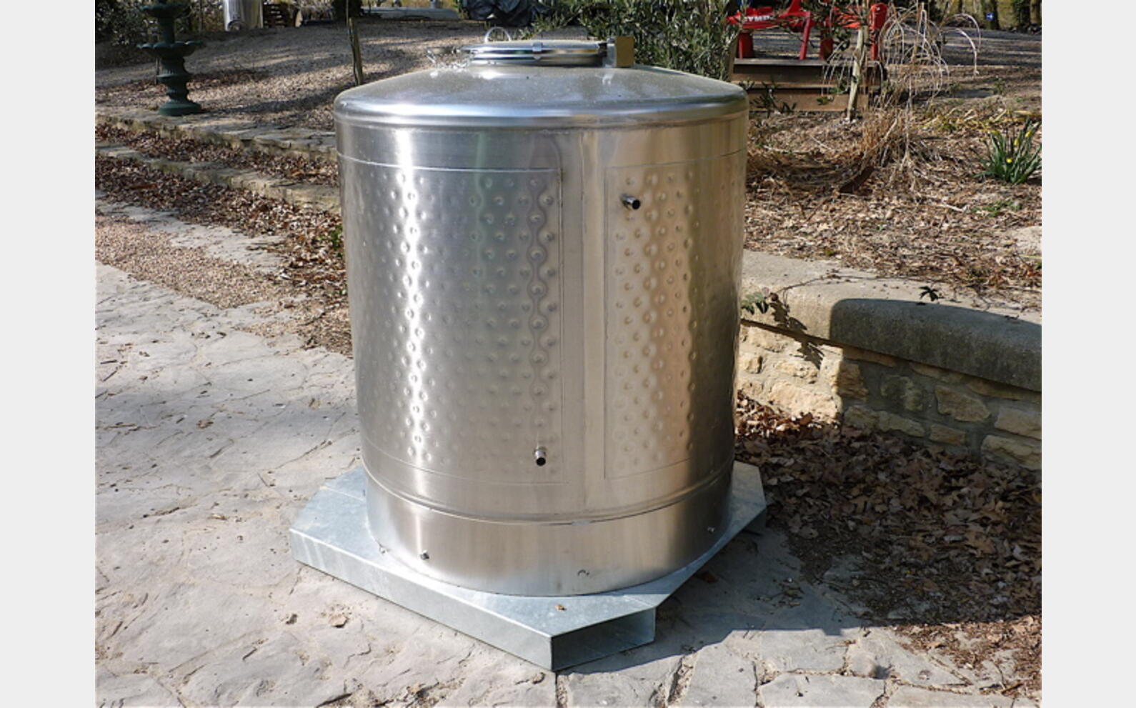 CONTENEUR IBC SBP 1000 INOX 304 MATERIEL NEUF H 1415 mm, L 1200 mm, l 1150 mm