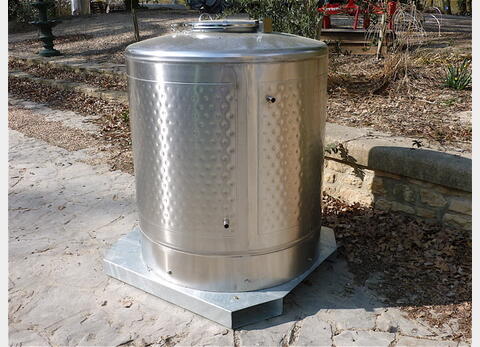 CONTENEUR IBC SBP 1000 INOX 304 MATERIEL NEUF H 1415 mm, L 1200 mm, l 1150 mm