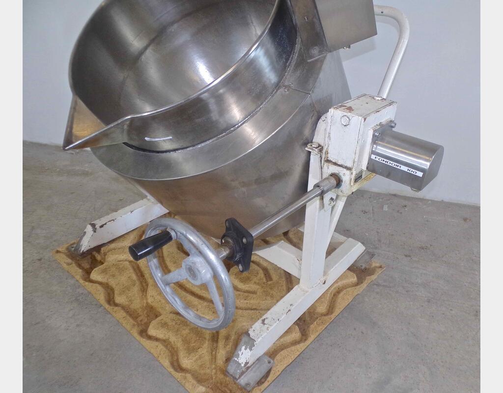 Fondoir inox double enveloppe isolé - Capacité : 160 litres
