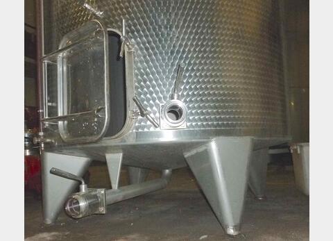 Cuve inox ferm&eacute;e sur pieds