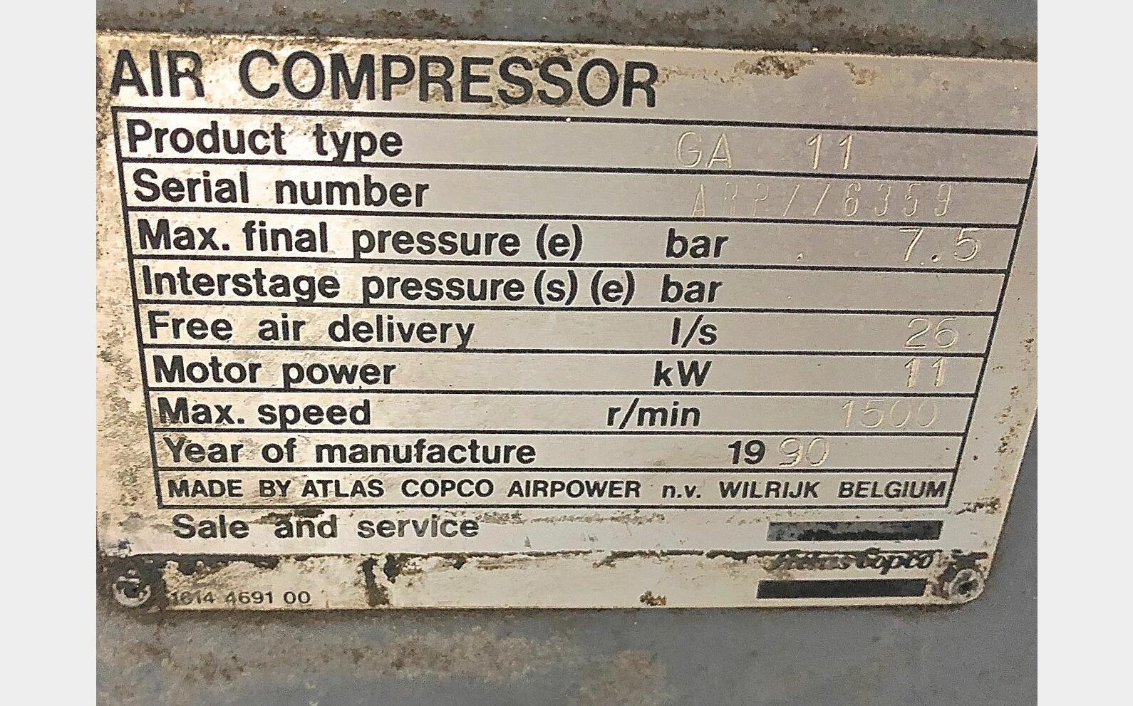 ATLAS COPCO Compressor ATLAS COPCO