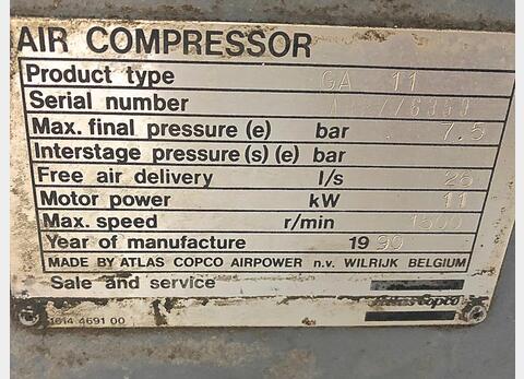 ATLAS COPCO Compressor ATLAS COPCO