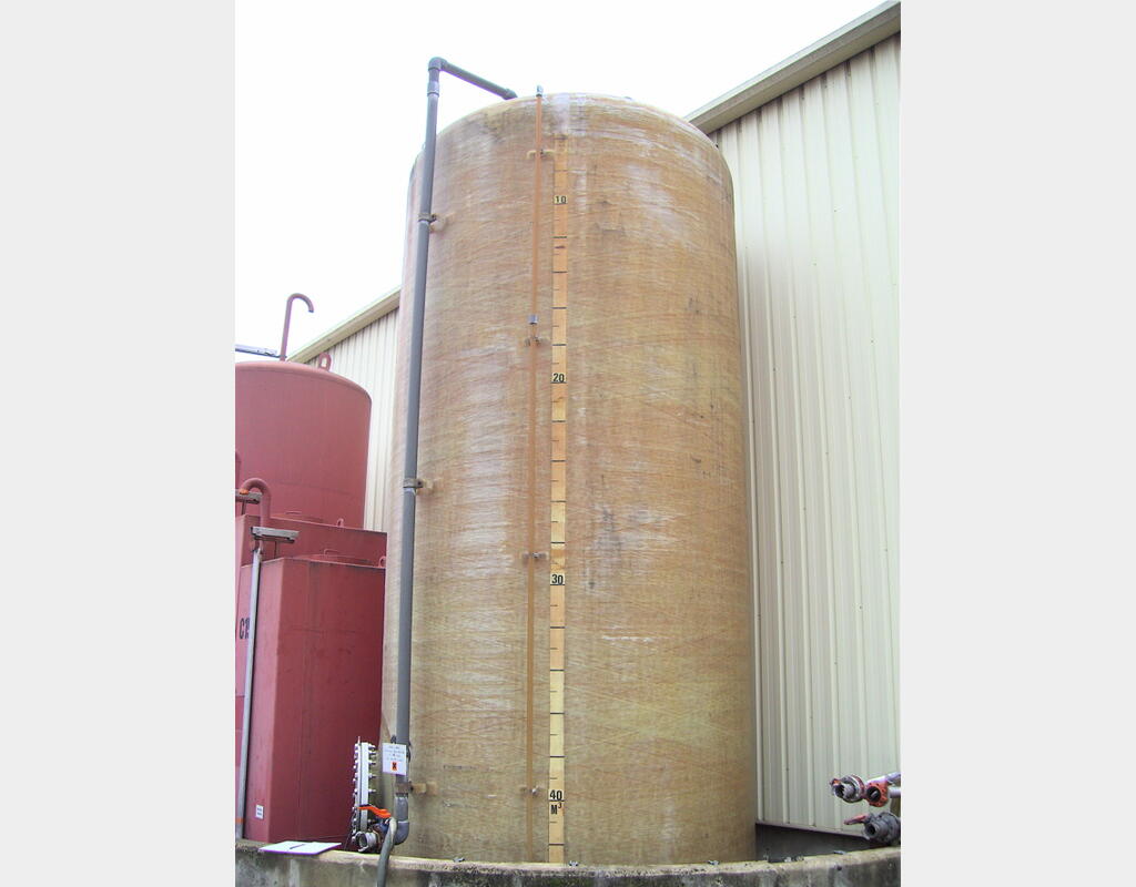 Cuve de stockage POLYESTER, 50000 litres - Fond plat